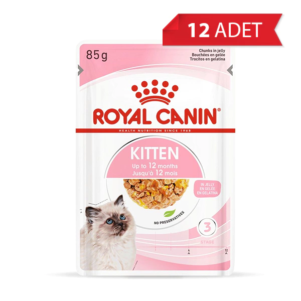 ROYAL CANİN KİTTEN JELLY YAVRU KEDİ KONSERVESİ 85 GR 12'Lİ