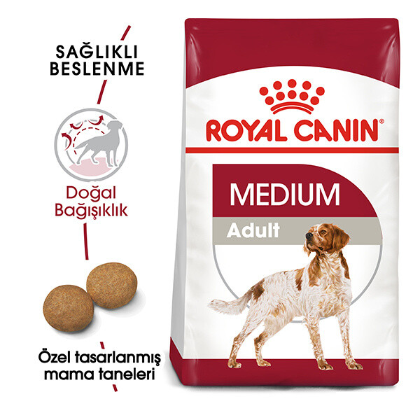 ROYAL CANİN MEDIUM ADULT ORTA IRK YETİŞKİN KÖPEK KURU MAMASI 15 KG - Thumbnail