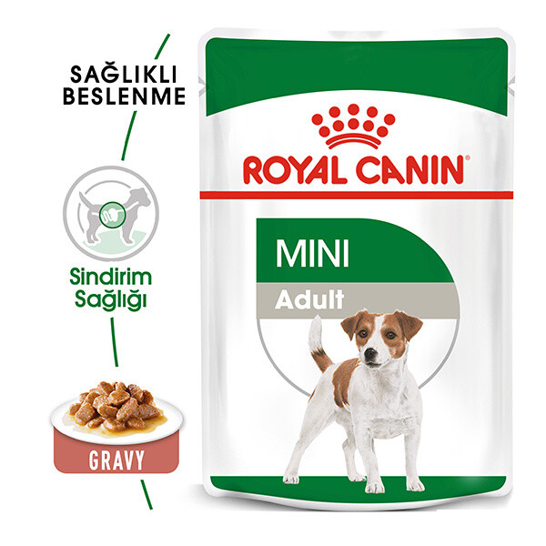 ROYAL CANİN MİNİ ADULT SOSLU KÖPEK KONSERVESİ 85 GR 12'Lİ - Thumbnail