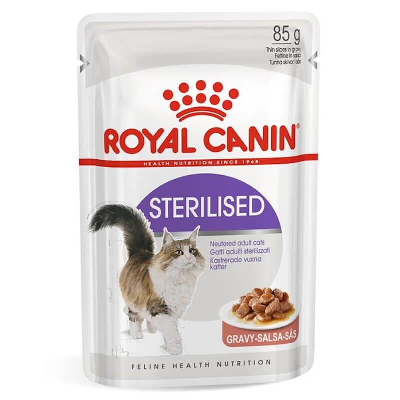 Royal Canin - ROYAL CANİN STERİLİSED GRAVY SOSLU KISIR KEDİ KONSERVE 85 GR 12'Lİ