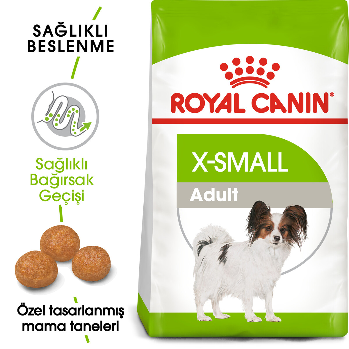 ROYAL CANİN XSMALL ADULT YETİŞKİN KÖPEK MAMASI 1,5 KG - Thumbnail