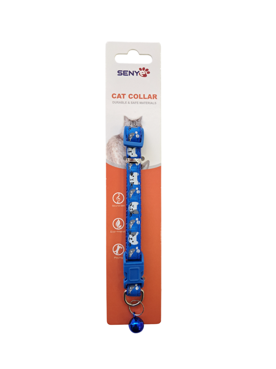 SENYE KEDİ BOYUN TASMA KEDİ DESEN 1.0CM