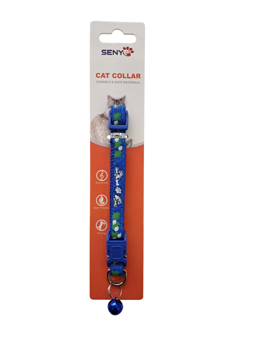 SENYE KEDİ BOYUN TASMA KÖPEK PATİ DESEN 1 CM
