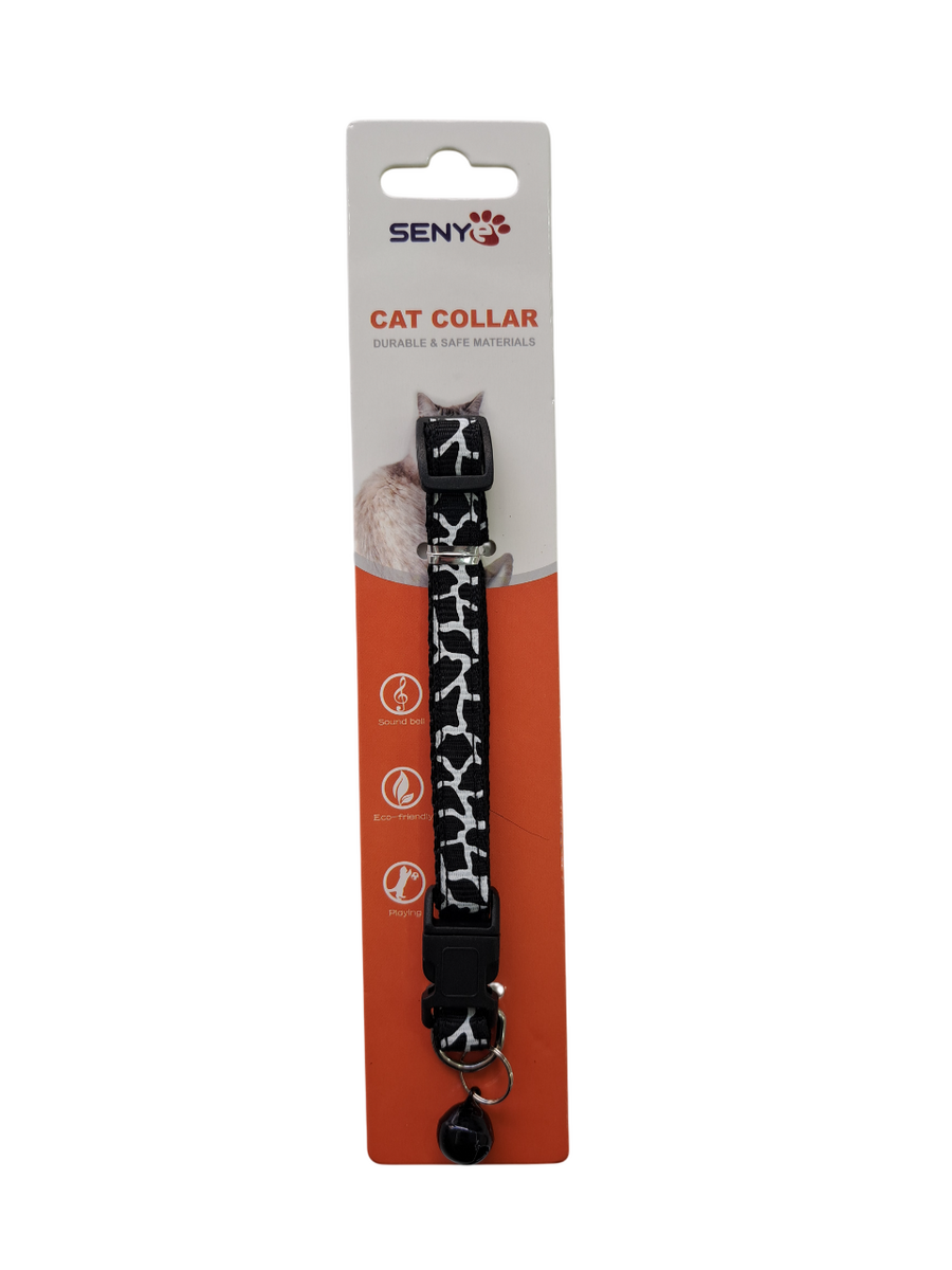 SENYE KEDİ BOYUN TASMA ZEBRA DESEN 1.0CM