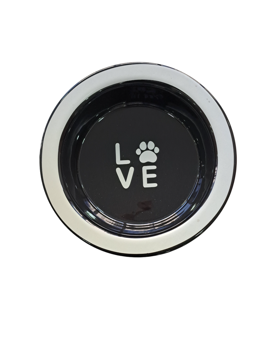 SERAMİK MAMA KABI KEDİ DERİN SİYAH 520ML