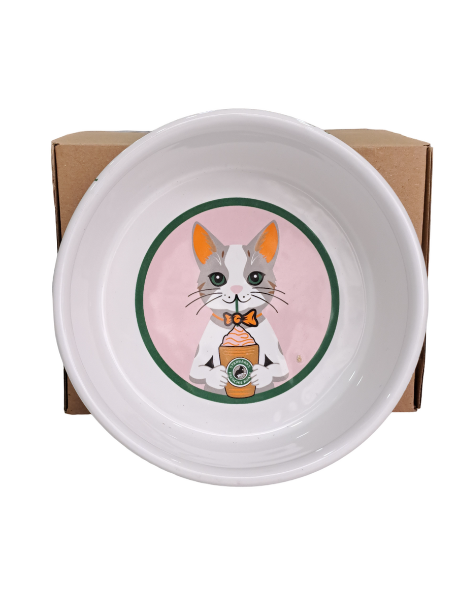 - SERAMİK MAMA KABI KEDİ KAHVE İÇEN 400 ML  - SERAMİK MAMA KABI KEDİ KAHVE İÇEN 400 ML