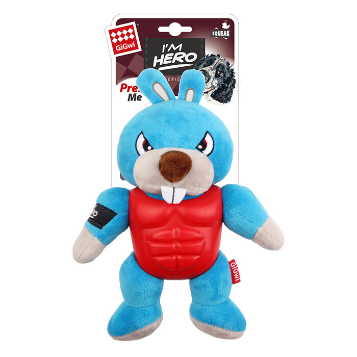  - 8089 Sesli Süper Kahraman Tavşan Peluş Oyuncak