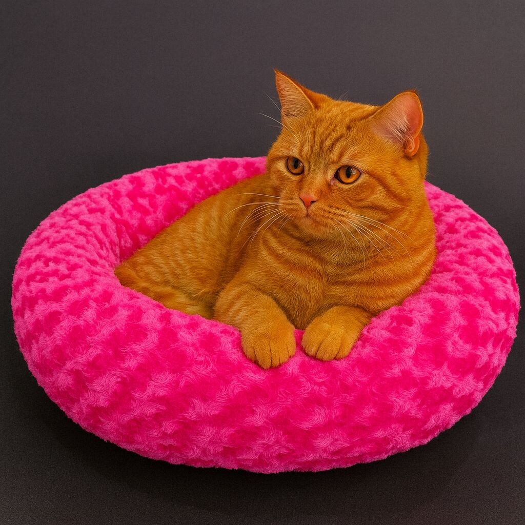 PETPRETTY - BAGEL BED PLUSH PINKY