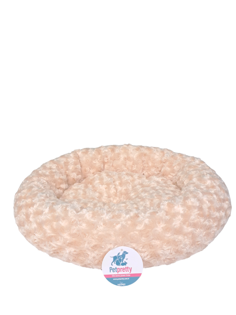  - SİMİT YATAK PELUŞ BEJ YATAK 55x55cm