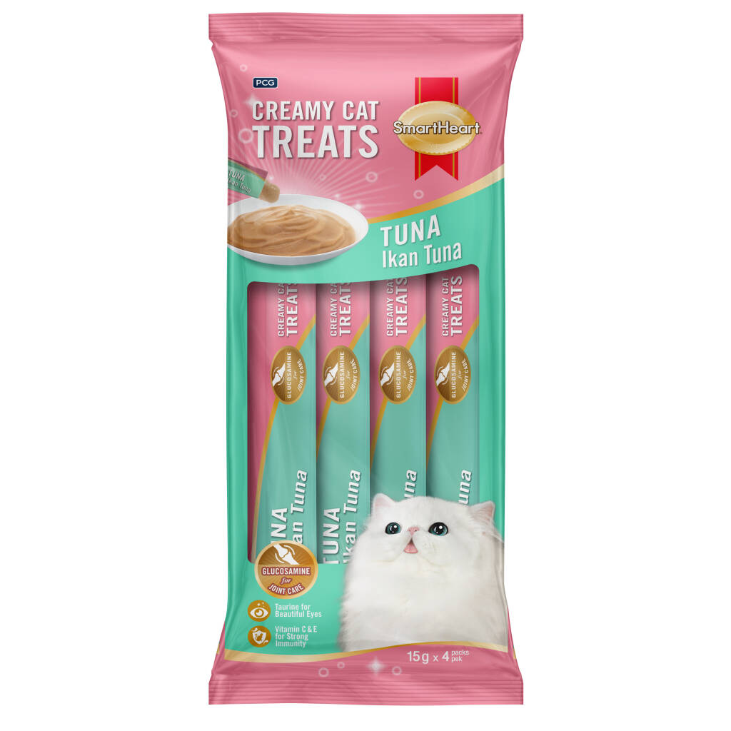 SMARTHEART TON KREMA KEDİ ÖDÜLÜ 4X15 12'Lİ
