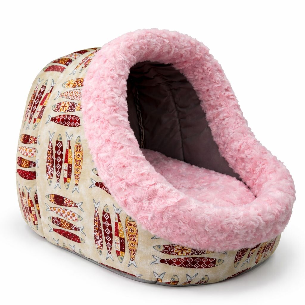 PETPRETTY - SPECİAL PELUŞ YUVA PEMBE YATAK