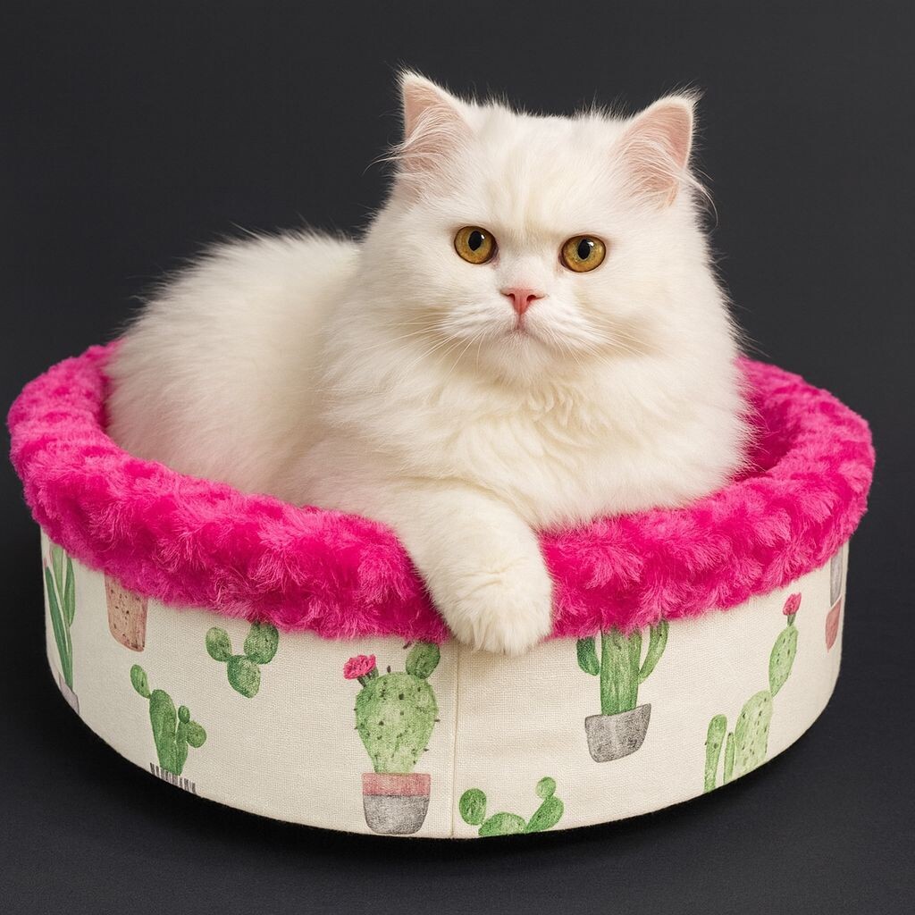  - SPECİEL PELUŞ SİMİT YATAK FUŞYA 50x50x15cm