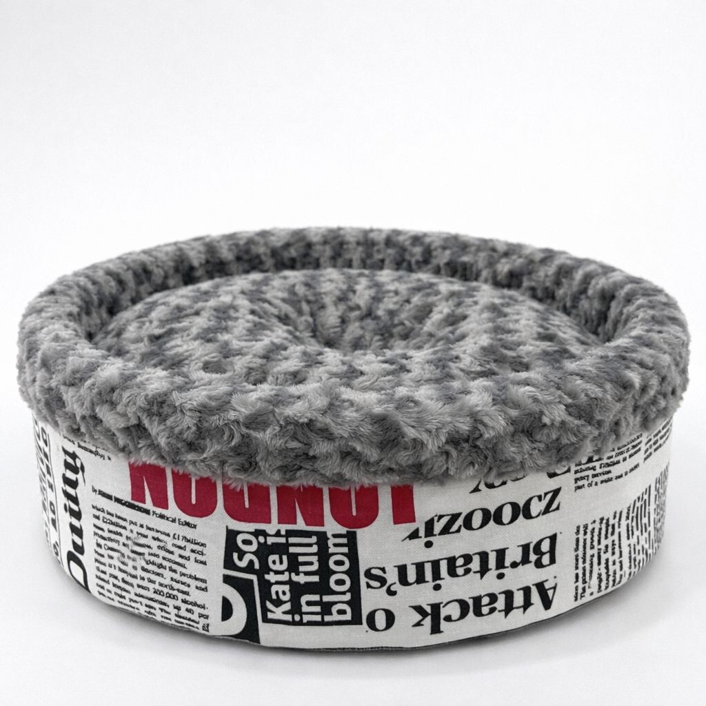 PETPRETTY - SPECİEL PELUŞ SİMİT YATAK GRİ 50x50x15cm