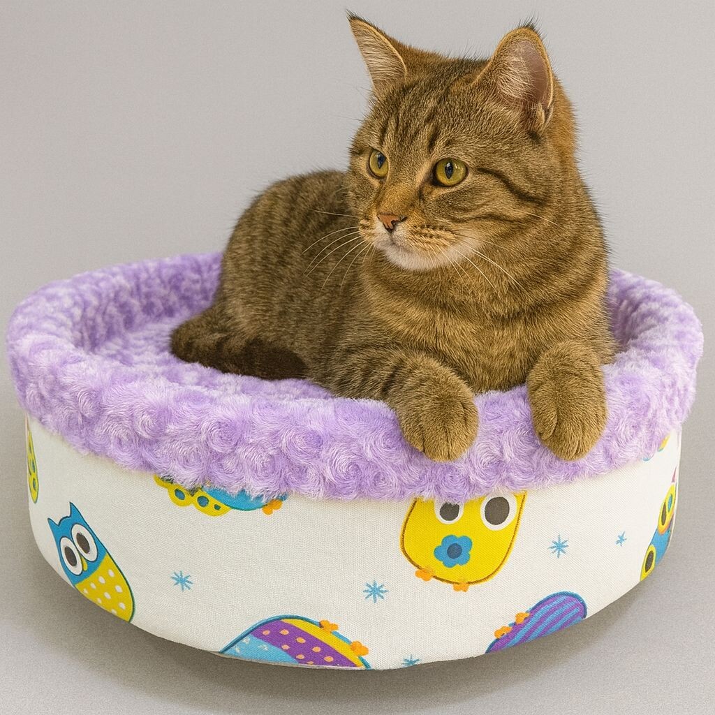  - SPECIAL PLUSH BED LIGHT PURPLE 50*50*15 CM