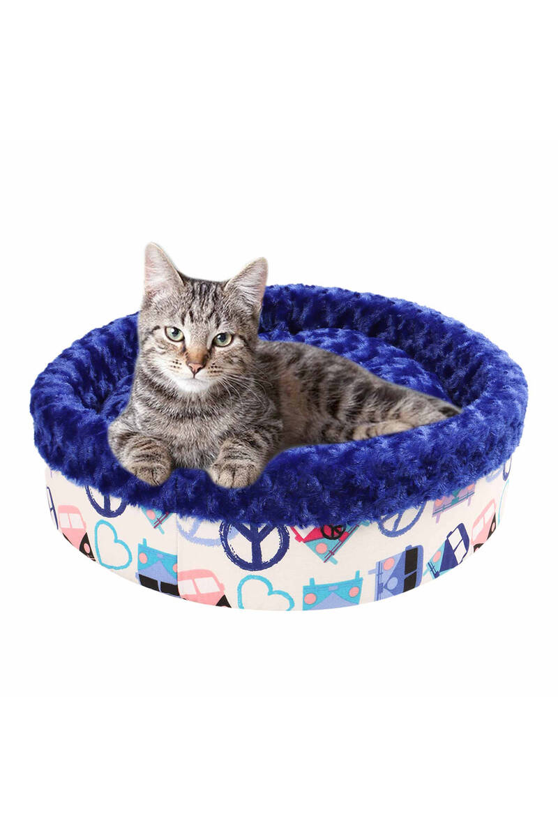 SPECİEL PELUŞ SİMİT YATAK MAVİ 50x50x15cm