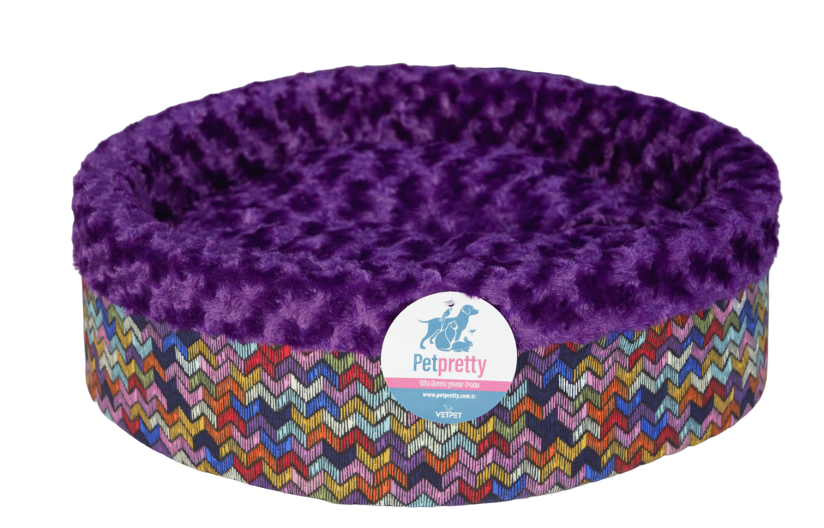  - SPECİEL PELUŞ SİMİT YATAK MOR 50x50x15cm