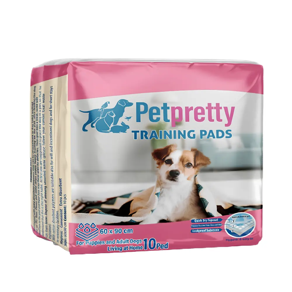 PETPRETTY - TUVALET EĞİTİM PEDİ NATUREL 60x90 10'LU