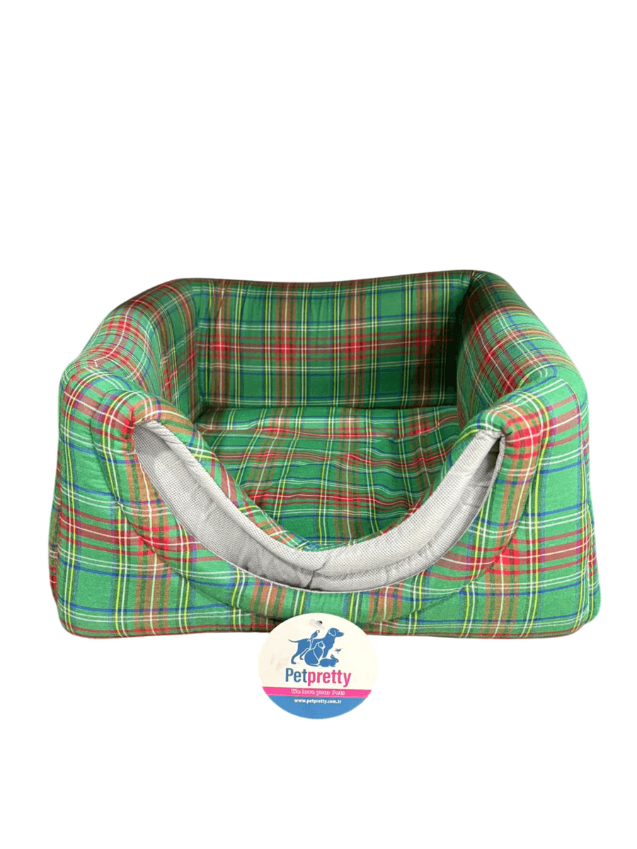  - EKOSE ÜÇ FONKSİYONLU KUMAŞ YUVA YEŞİL YATAK 42x42x40 cm