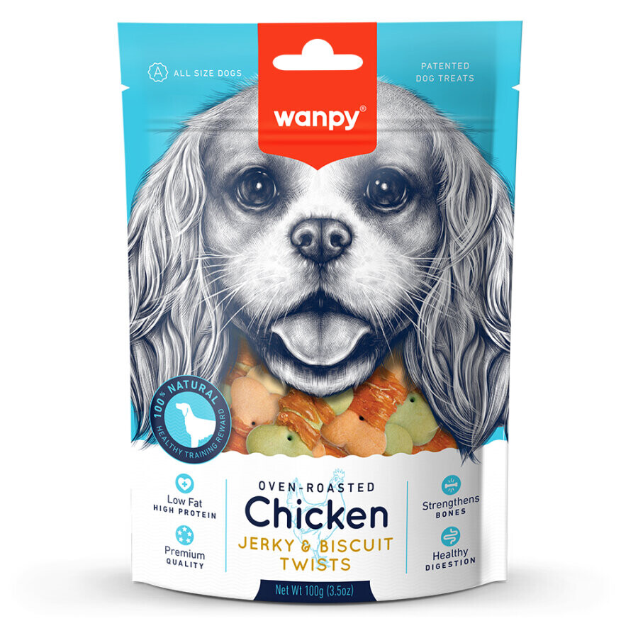 WANPY - WANPY BİSKÜVİ ÜZERİ TAVUK SARGILI 100 GR BA-04H KÖPEK ÖDÜL 