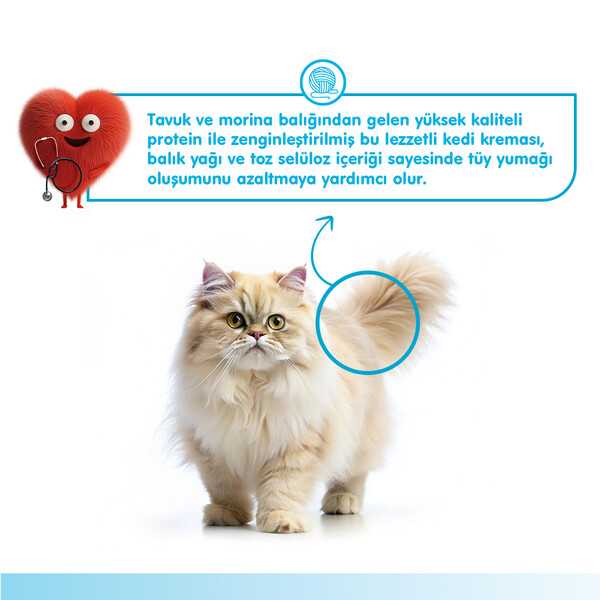 WANPY HAİRBALL CONTROL MORİNA BALIĞI&TAVUK 12'Lİ F.KREMA ÖDÜL 5X14GR - Thumbnail