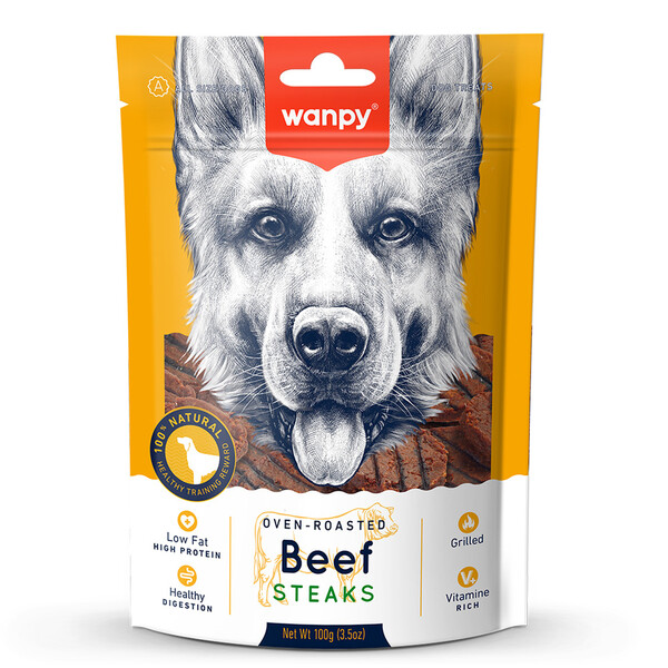 WANPY - WANPY IZGARA DANA BİFTEK 100 GR KÖPEK ÖDÜLÜ
