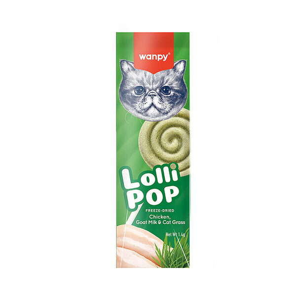 WANPY - WANPY KEDİLER İÇİN DONDURULARAK KURUTULMUŞ SWİRLPOP - KEDİ OTU - 1.4G*10'LU