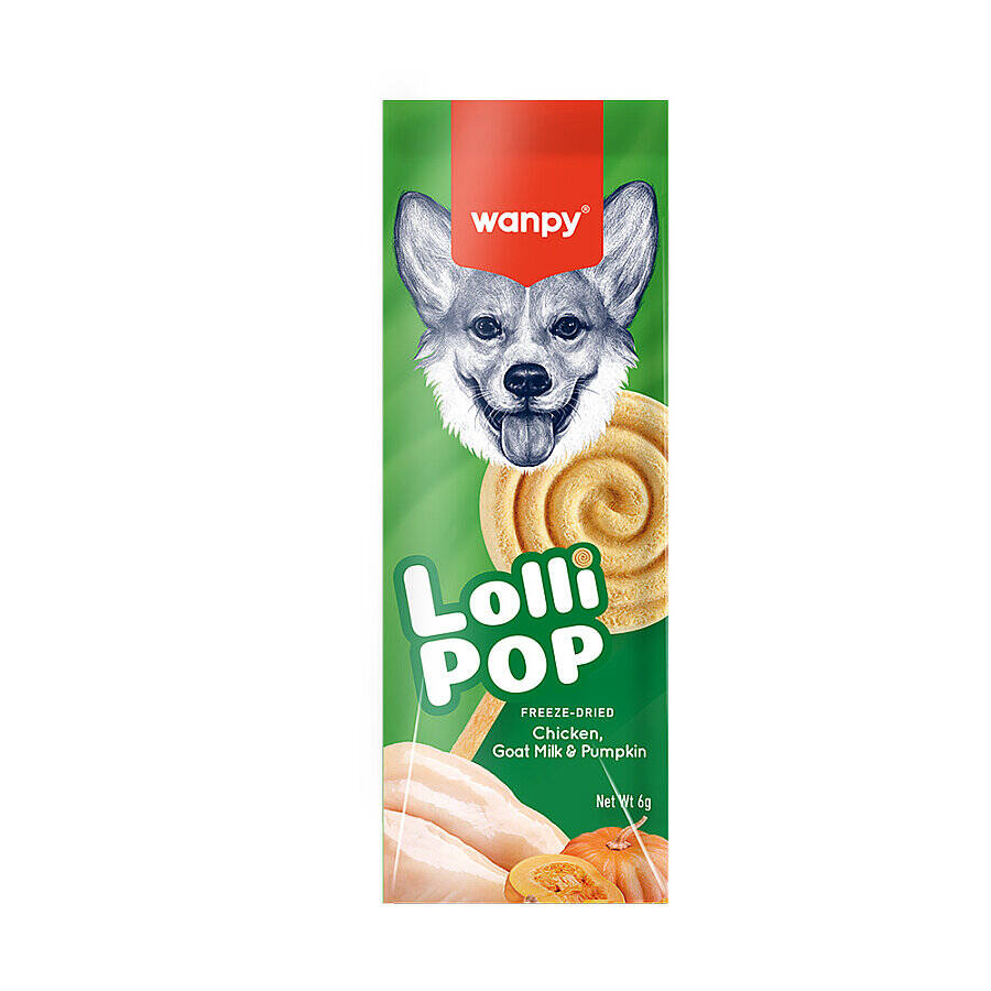 WANPY KÖPEKLER İÇİN DONDURULARAK KURUTULMUŞ SWİRLPOP - BALKABAKLI 6G*10'LU