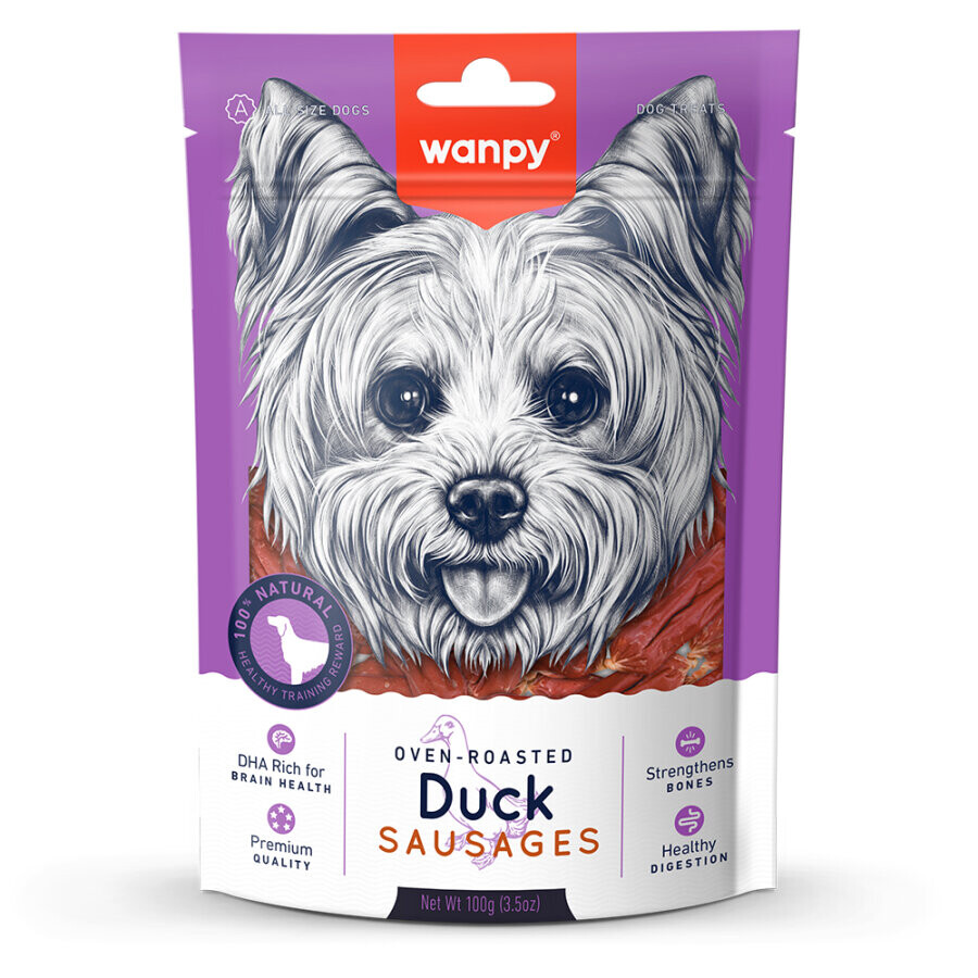 WANPY - WANPY ÖRDEK ETLİ SOSİS 100 GR SA-02H KÖPEK ÖDÜLÜ