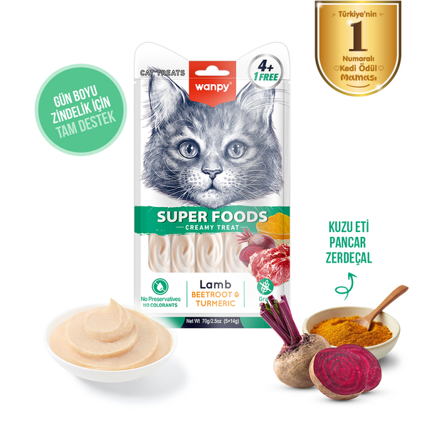 WANPY - WANPY SUPERFOOD KUZULU PANCAR&ZERDEÇALLI 12'Lİ KREMA ÖDÜLÜ 5X14 GR
