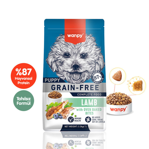 WANPY - WANPY TAHILSIZ KUZULU YAVRU KÖPEK MAMASI 1,5 KG
