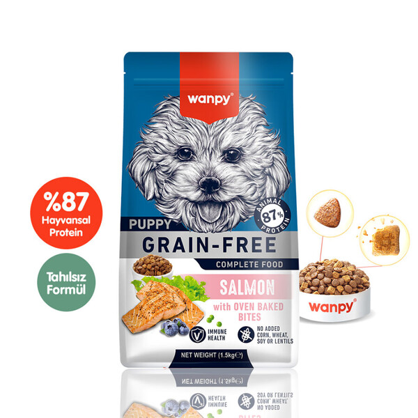 WANPY - WANPY TAHILSIZ SOMONLU YAVRU KÖPEK MAMASI 1,5 KG