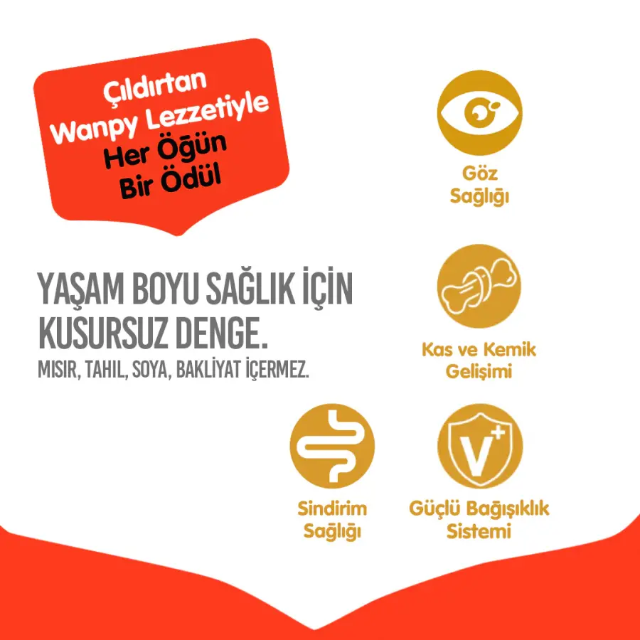 WANPY TAHILSIZ TAVUKLU YAVRU KEDİ MAMASI 8 KG - Thumbnail