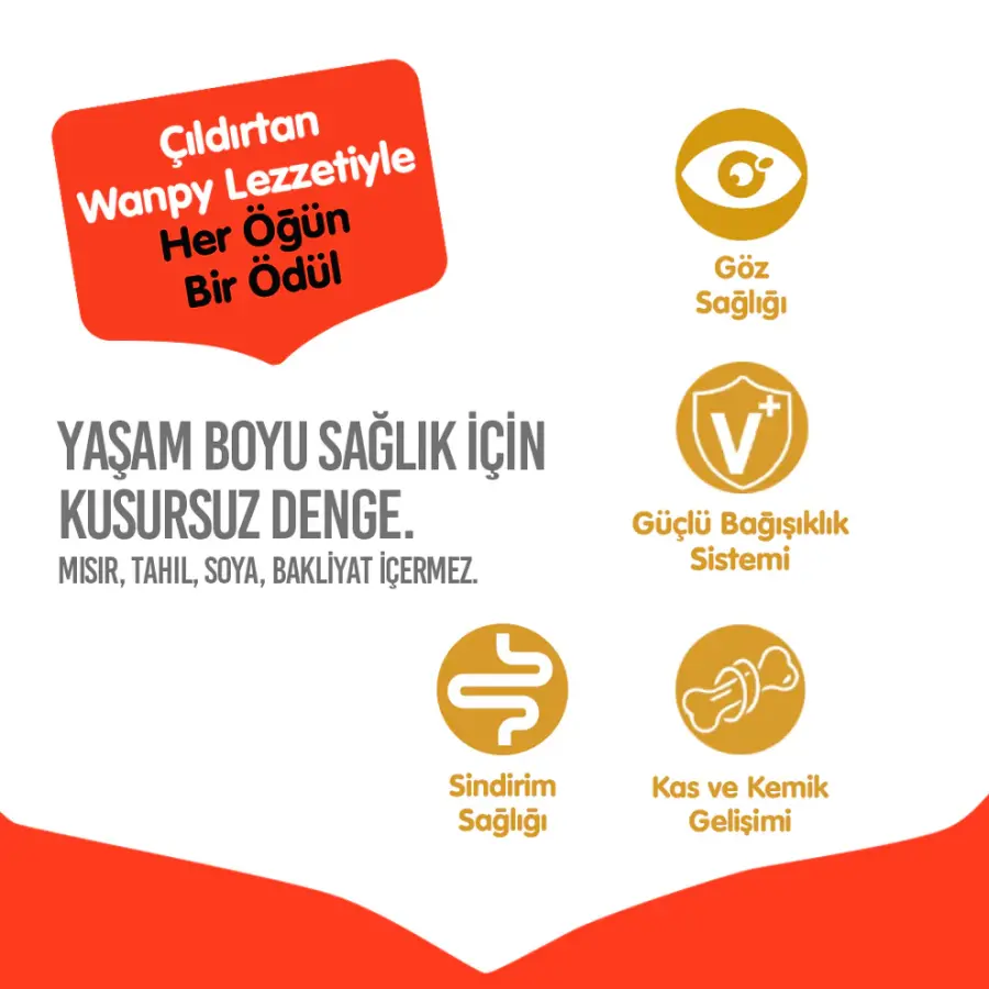 WANPY TAHILSIZ TAVUKLU YETİŞKİN KEDİ MAMASI 8 KG - Thumbnail