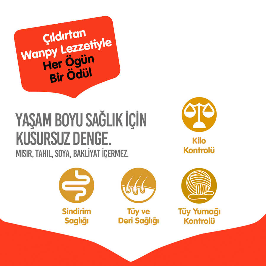 WANPY TAHILSIZ TON BALIKLI YETİŞKİN KEDİ MAMASI 1,5 KG