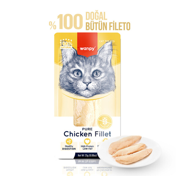 WANPY - WANPY TAVUK FİLETO 25G KEDİ ÖDÜLÜ