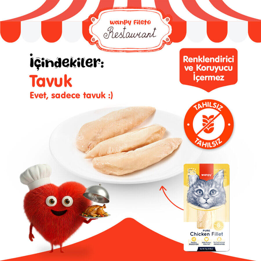 WANPY TAVUK FİLETO 25G KEDİ ÖDÜLÜ
