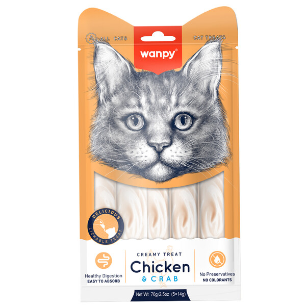 WANPY - WANPY TAVUK-YENGEÇ 12'Lİ KREMA ÖDÜL 5X14 GR