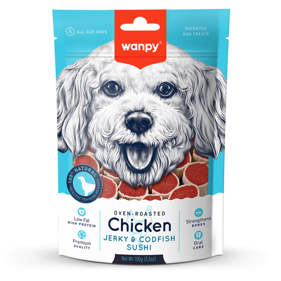 WANPY - WANPY TAVUKLUMORİNA BALIKLI 100 GR CC-02 KÖPEK ÖDÜLÜ