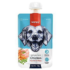 WANPY - WANPY TAZE TAVUKLU&HAVUÇLU 10'LU KÖPEK ET EZMESİ 90 GR