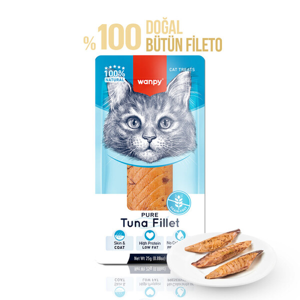 WANPY - WANPY TON BALIĞI FİLETO 25G KEDİ ÖDÜLÜ