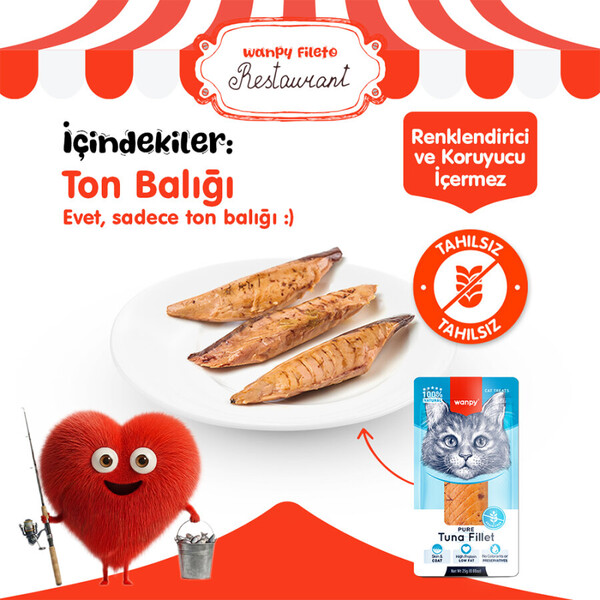 WANPY TON BALIĞI FİLETO 25G KEDİ ÖDÜLÜ - Thumbnail