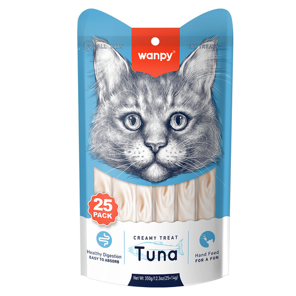 WANPY - WANPY TON BALIKLI 25*14GR KREMA KEDİ ÖDÜLÜ RAC-054