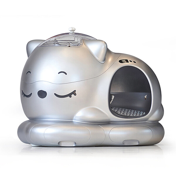  - WOOHULOO PRO OTOMATİK KEDİ TUVALETİ COOL SİLVER