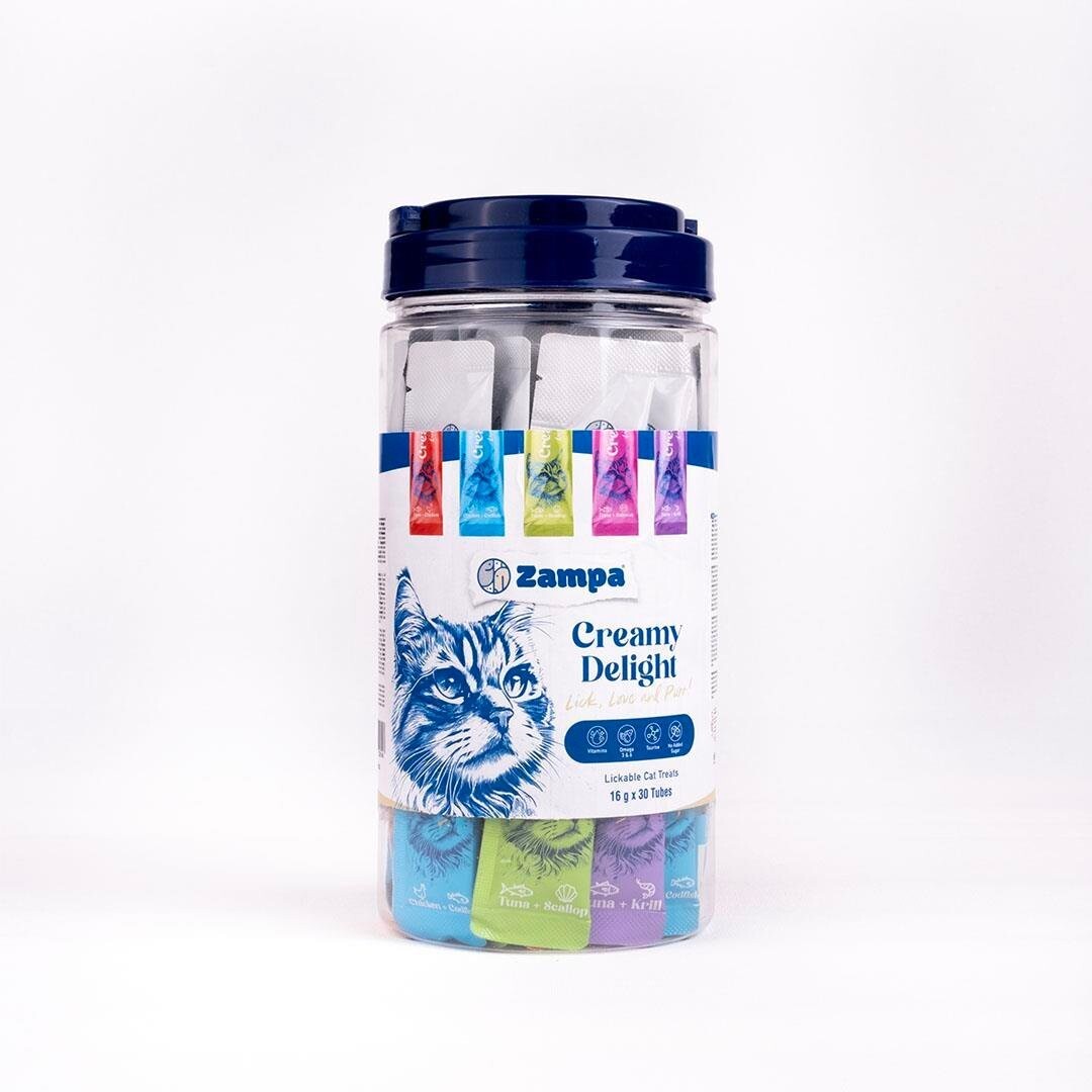  - ZAMPA CREAMY DELIGHT KEDİ KREMA 16GRX30AD