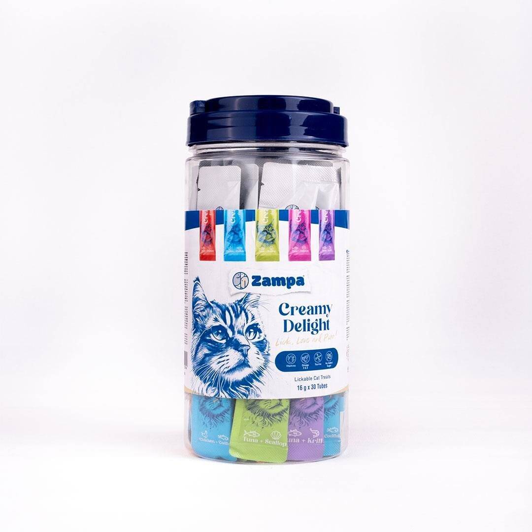 ZAMPA CREAMY DELIGHT KEDİ KREMA 16GRX30AD