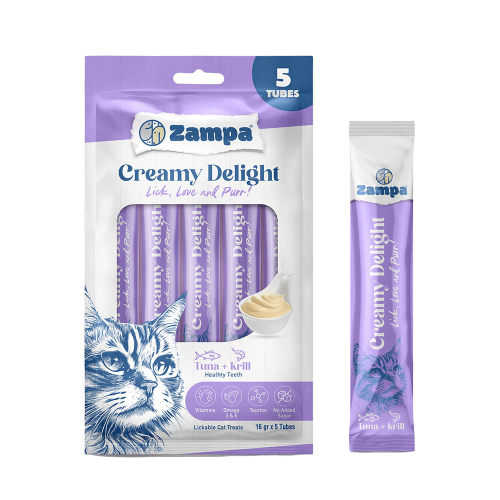  - ZAMPA CREAMY DELIGHT TUNA&KRILL 80GRX12AD