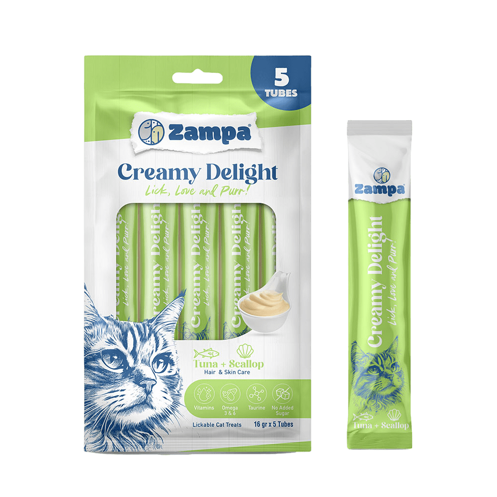 ZAMPA CREAMY DELIGHT TUNA&SCALLOP 80GRX12AD