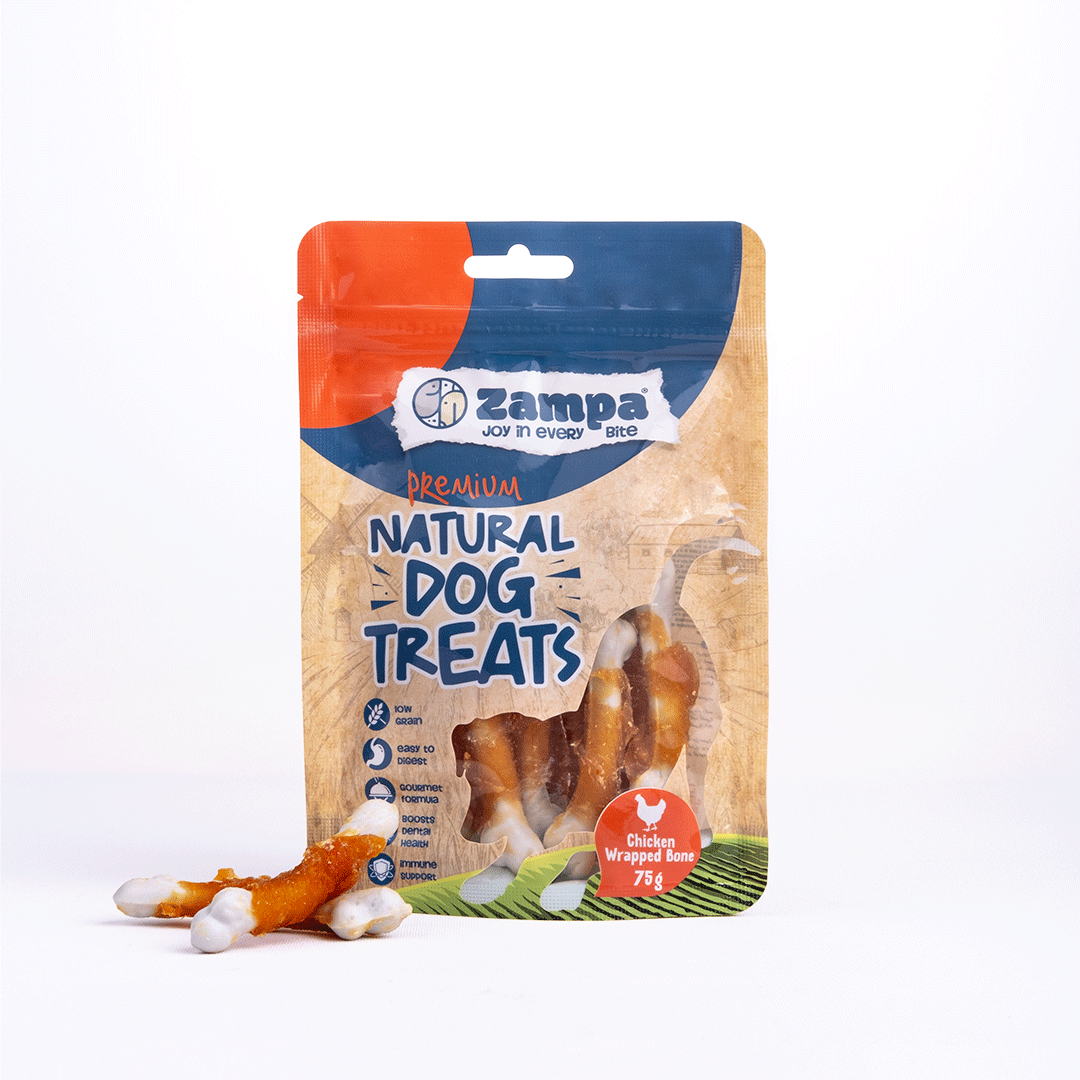  - ZAMPA KÖPEK ÖDÜL MAMASI TAVUKLU WRAPPED BONE 75G