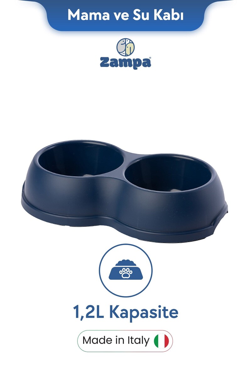  - ZAMPA PLUS ENJOY İKİLİ MAMA VE SU KABI 1,2 L