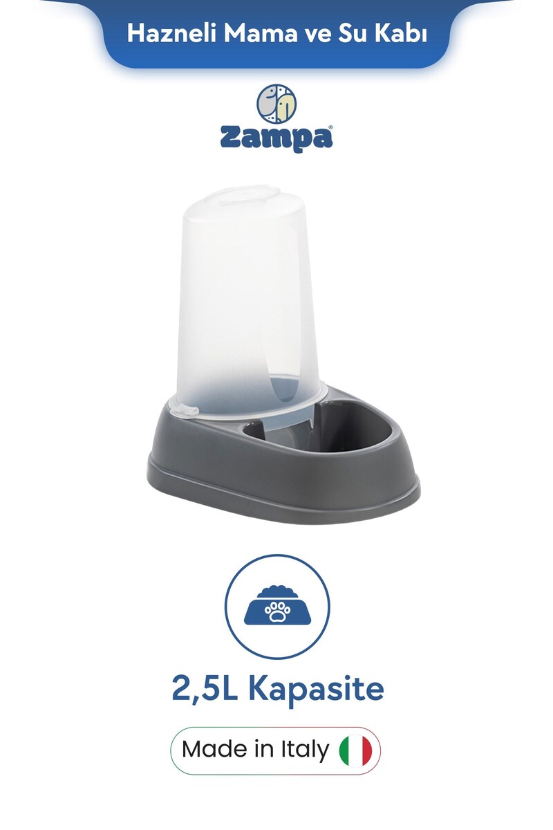  - ZAMPA PLUS MANGIA E BEVİ HAZNELİ MAMA&SU KABI 2,5 L